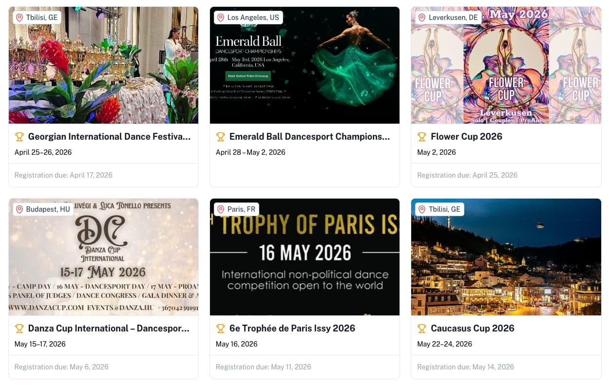 We Launched Competitions on DanceNetwork