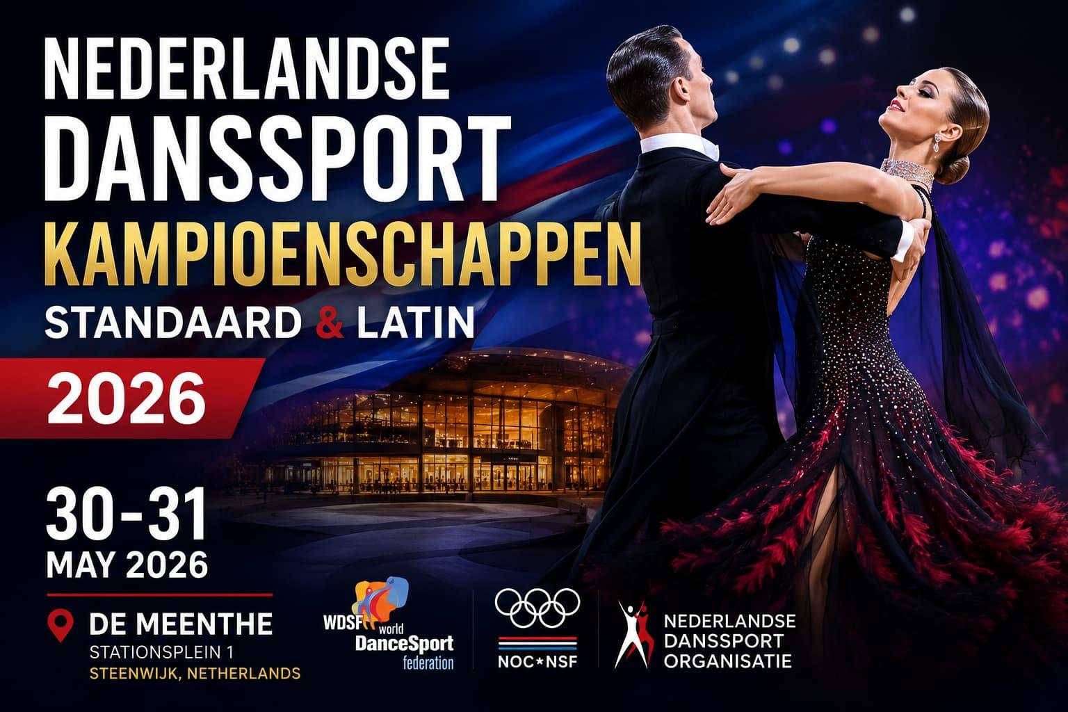 Nederlandse Danssport Kampioenschappen Standard & Latin 2026