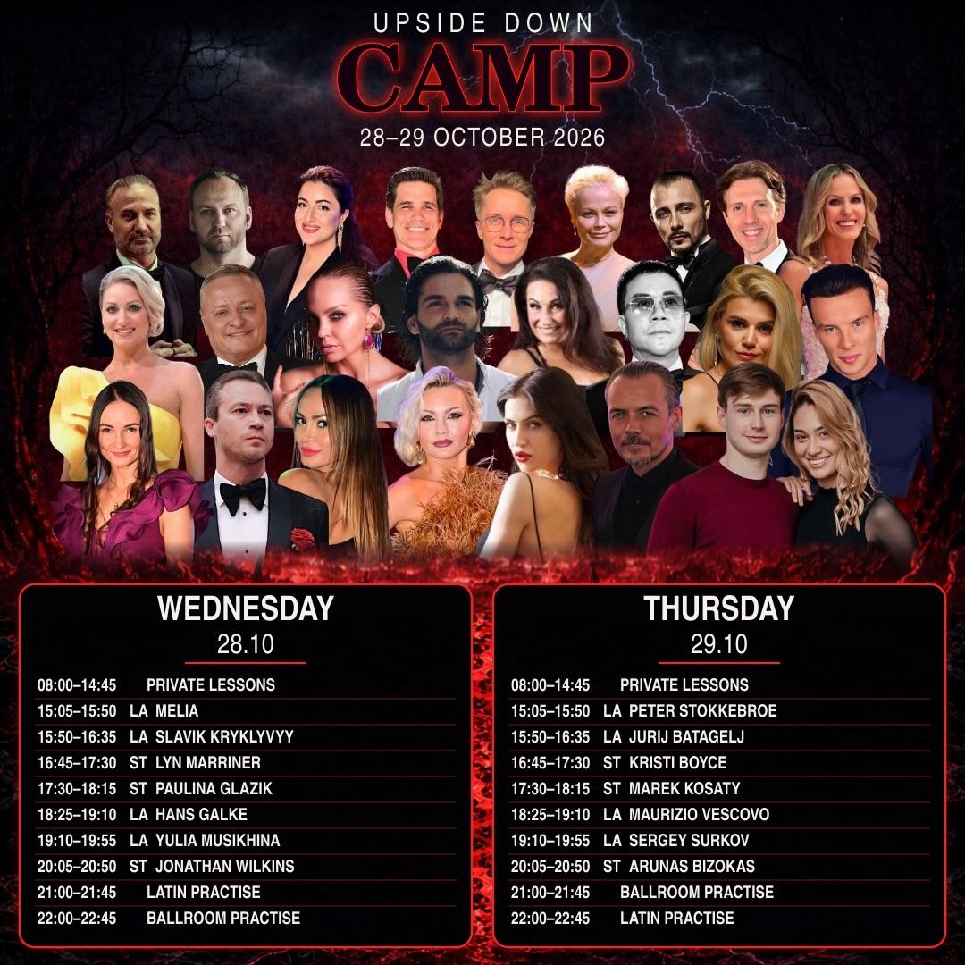 Upside Down Camp schedule
