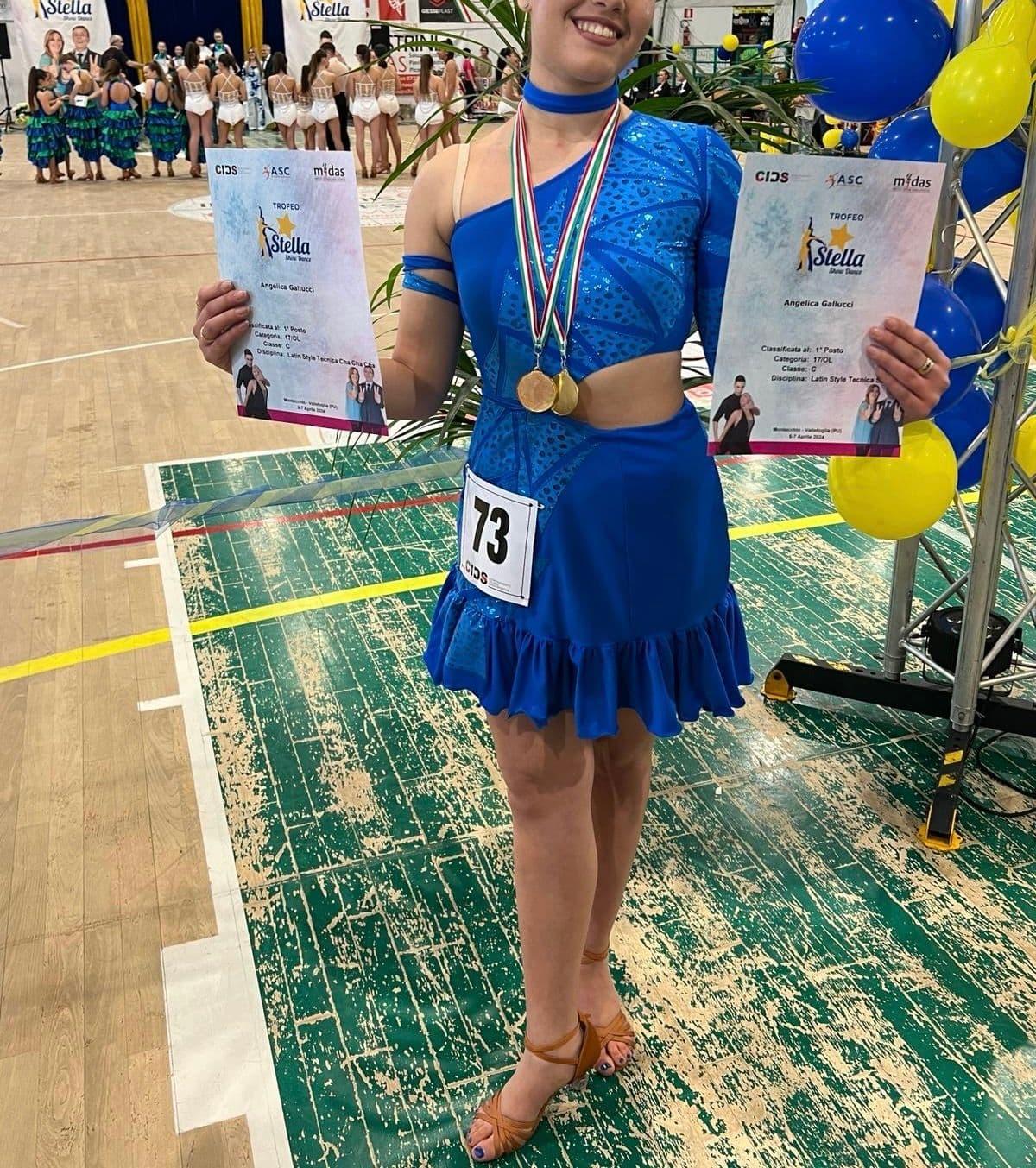 Blue Latin Dress with Minimal Design and Elegant Silhouette