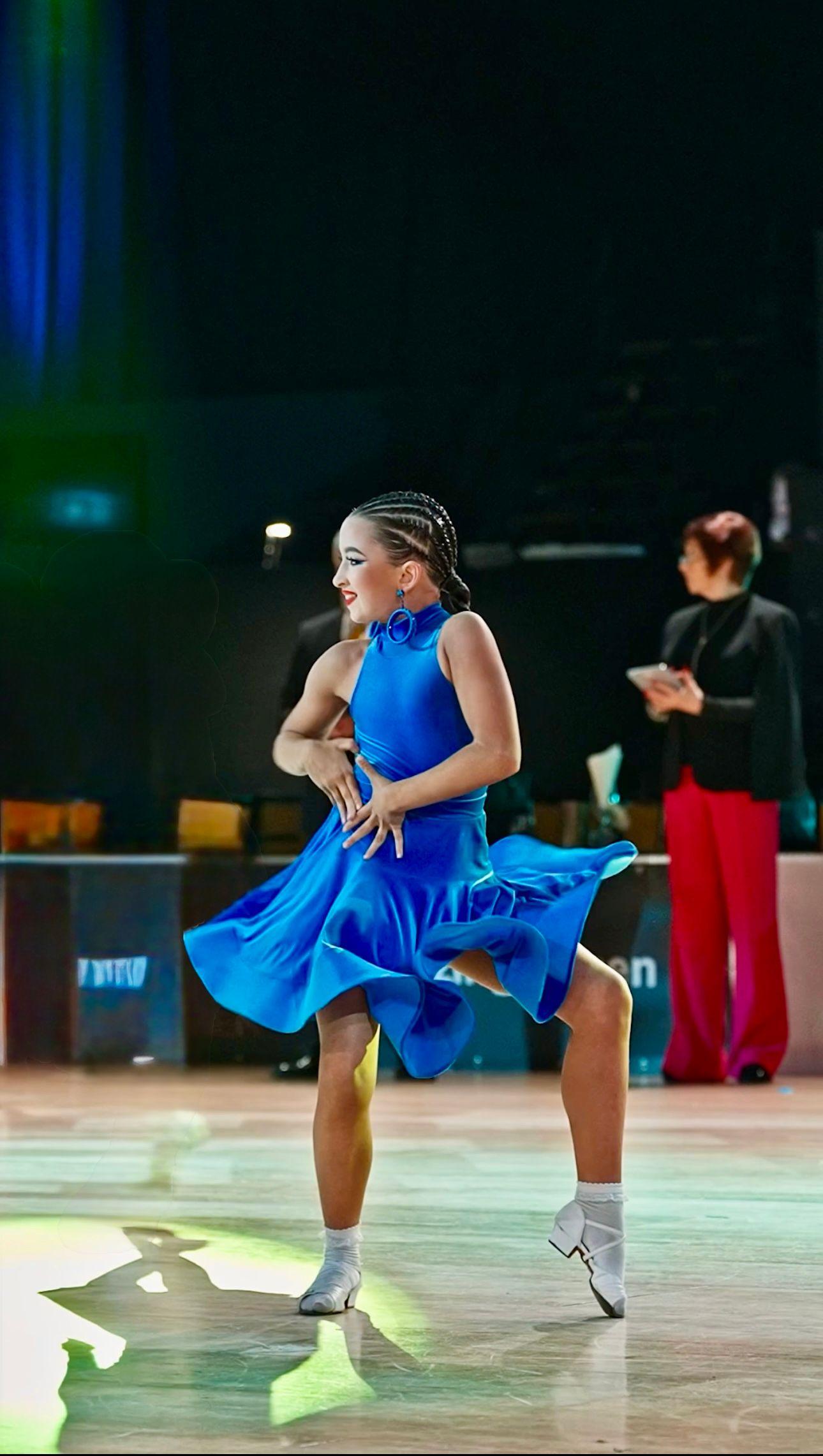 Blue Latin Dress by Bogdaschkina