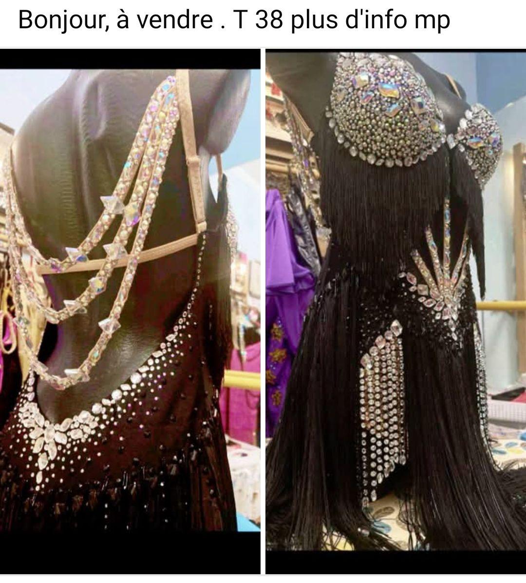 Glamour Latin Dress with Swarovski Crystals and Fringe